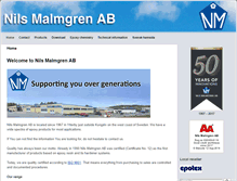 Tablet Screenshot of nilsmalmgren.com