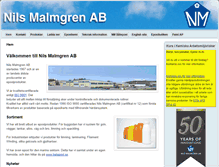 Tablet Screenshot of nilsmalmgren.se